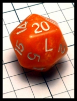 Dice : Dice - DM Collection - Chessex Opaque Orange D20 - Ebay Sept 2015